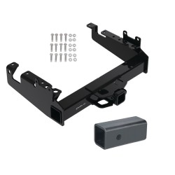 Trailer Tow Hitch For 19-24 Ford F-350 F-450 F-550 Super Duty Cab and Chassis Class V w/ 2-1/2" to 2" Receiver Opening Reducer