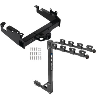 Custom Fit Trailer Hitch 4 Bike Carrier Installation Hardware Installation Instructions 45720 1393100G Reese Trailer Tow Hitch 19-22 F-350 F-450 F-550 Super Duty Cab and Chassis Class V Tilt Away Adult or Child Arms Fold Down 4 Bike Carrier 19 20 21 22 20 Reese Trailer Tow Hitch For 19-24 Ford F-350 F-450 F-550 Super Duty Cab and Chassis Class V Tilt Away Adult or Child Arms Fold Down 4 Bike Carrier