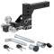 CURT Tri-Ball Hitch Mount (1-7/8, 2, 2-5/16 Inch Balls) with Lock – 10,000 lbs GTW CURT Adjustable Tri-Ball Trailer Hitch Mount with Lock Set – 10,000 lbs, Fits 2" Receiver
