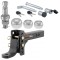 CURT 2" Adjustable Hitch Mount with Lock and 3-Sized Chrome Switch Balls CURT adjustable trailer hitch ball mount with lock set and triple Switch Ball kit