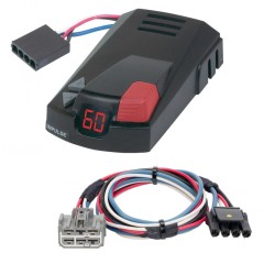 Hopkins Impulse Trailer Brake Control for 07-09 Saturn Outlook w/ Plug Play Wiring Adapter Time Based Eletric Trailer Brakes Module Box Controller