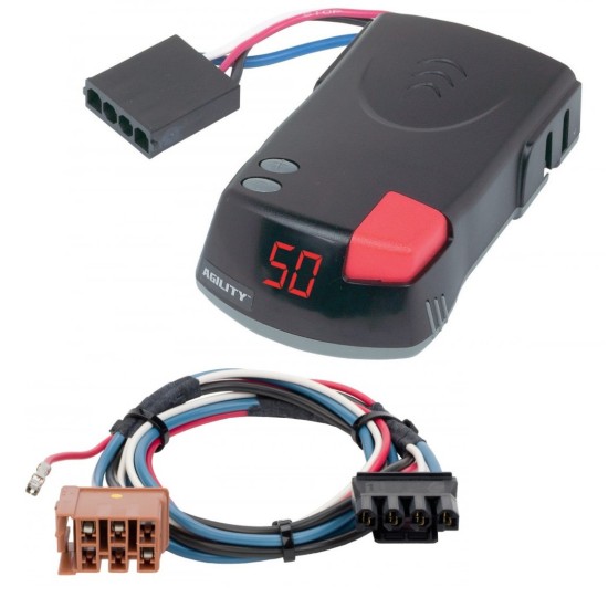 Hopkins Agility Trailer Brake Control for 01-02 GMC Sierra 1500 2500 HD w/ Plug Play Wiring Adapter Proportional Eletric Trailer Brakes Module Box Controller Hopkins Agility Trailer Brake Control for 01-02 GMC Sierra 1500 2500 HD w/ Plug Play Wiring Adapter Proportional Eletric Trailer Brakes Module Box Controller