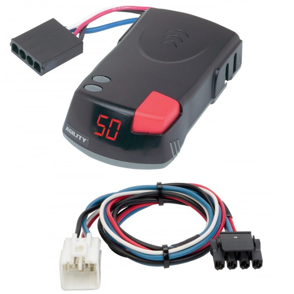 Hopkins Agility Trailer Brake Control for 03-09 Lexus GX470 03-07 Lexus LX470 w/ Plug Play Wiring Adapter Proportional Eletric Trailer Brakes Module Box Controller