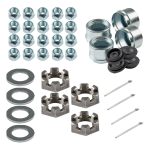 Lippert 2,200-lb Tandem-Axle Idler Hub Assemblies and Lug Nuts – 4-Pack Lippert 2,200-lb Tandem-Axle Idler Hub Kit 5 on 4.5 Pre-Greased (4-Pack)