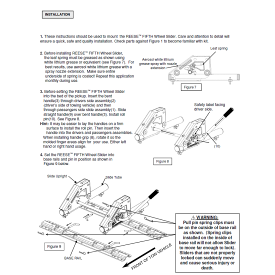 Reese Dual Jaw 16K 5th Wheel Hitch Fifth Wheel Round Tube Slider Unit Base Rail Kit Brakets and Hardware4 Pins and 4 Clips 30047A 50024 30035 Reese Reese Dual Jaw 16K Fifth Wheel Trailer Hitch Round Tube Slider and Rails 99-19 Chevrolet Silverado GMC Sie Reese Dual Jaw 16K Fifth Wheel Trailer Hitch w/ Round Tube Slider and Rails For 99-19 Chevrolet Silverado GMC Sierra 1500 2500 3500 Truck Base Rail Kit 5th Wheel Brackets Hardware