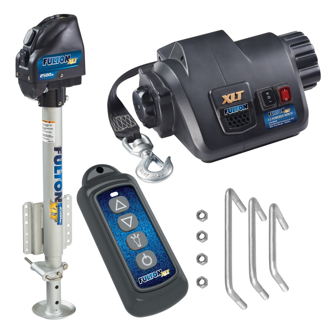 新品　フルトン　ウィンチ　XLT Fulton Electric Powered XLT Boat Trailer Winch 7K + XLT