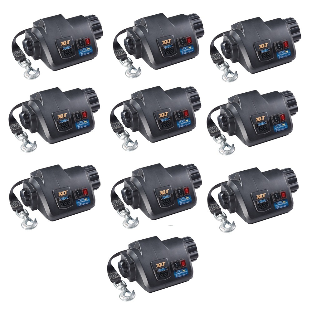 Fulton XLT 10K Electric Marine Trailer Winch Bundle with 15 ft Strap and Remote