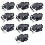 Fulton XLT 10K Electric Marine Trailer Winch Bundle with 15 ft Strap and Remote