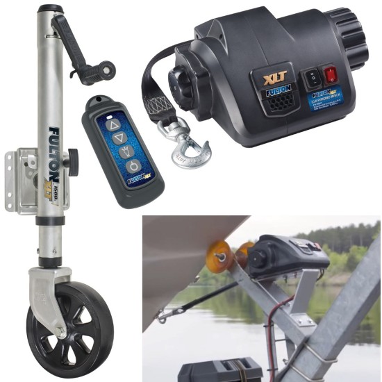 Fulton Electric Powered XLT Boat Trailer Winch 10K + Trailer Jack Sharkskin Saltwater Tested 1500 lbs 5 Year Warranty + Hardware Bolt-On Side Mount Fulton Electric Powered XLT Boat Trailer Winch 10K + Trailer Jack Sharkskin Saltwater Tested 1500 lbs 5 Year Warranty + Hardware Bolt-On Side Mount