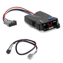 Trailer Brake Control for 22-24 Wagoneer Grand Wagoneer 11-23 Dodge Durango Jeep Grand Cherokee 17-23 Chrysler Pacifica w/ Plug Play Wiring Adapter I-Command Draw-Tite Electric Proportional Trailer Brakes Module Box Controller