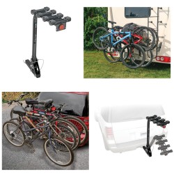 Pro Series Eclipse 4 Bike Rack Carrier Foldable Approved for Trailers RVs Trucks SUV Offroad 2" Receivers Pro Series Eclipse 4 Bike Rack Carrier Foldable Approved for Trailers RVs Trucks SUV Offroad 2" Receivers