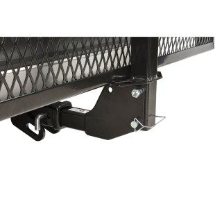Reese 20 x 48 Hitch Basket Cargo Carrier Combo Reese 20x48 Hitch Cargo Carrier Basket with Bungee Net and Dog Bone Lock