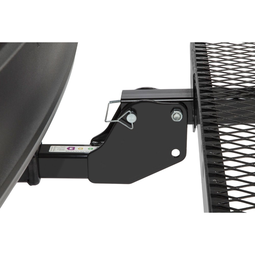 Reese 20 x 48 Hitch Basket Cargo Carrier Combo Reese 20x48 Hitch Cargo Carrier Basket with Bungee Net and Dog Bone Lock