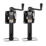 Reese 2K Snap Ring Swivel Trailer Jacks with 10 Inch Lift and Topwind Handle