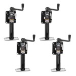 Reese 2K Snap Ring Swivel Trailer Jacks with 10" Lift and Topwind Handle – 4 Pack