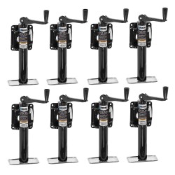 Reese 8x 2K Snap Ring Swivel Trailer Jack w/ 10" Lift and Topwind Handle