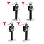 Reese 2K Snap Ring Swivel Trailer Jacks – 10" Lift with Topwind Handle