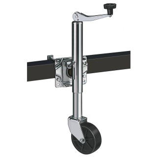 Reese 600 lb topwind swivel trailer jack – 4 pack with wheel and 10" lift Reese 600 lb bolt-thru swivel trailer jack with 6 inch wheel and 10 inch lift