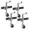 Reese 600 lb topwind swivel trailer jack – 4 pack with wheel and 10" lift Reese 600 lb bolt-thru swivel trailer jack with 6 inch wheel and 10 inch lift