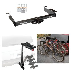 Trailer Hitch w/ 4 Bike Rack For 96-24 Chevy Express GMC Savana Van Approved for Recreational & Offroad Use Carrier for Adult Woman or Child Bicycles Foldable Trailer Hitch w/ 4 Bike Rack For 96-24 Chevy Express GMC Savana Van Approved for Recreational & Offroad Use Carrier for Adult Woman or Child Bicycles Foldable