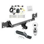 Custom Fit Trailer Hitch Wiring Harness (Plug & Play) 2" Drop Ball-Mount w/ Pin/Clip 2" Chrome Ball Installation Hardware Installation Instructions 75219 118719 23 63845 Draw-Tite Trailer Tow Hitch 15-23 RAM ProMaster City Complete Package Trailer Tow Hitch For 15-23 RAM ProMaster City Complete Package w/ Wiring and 2" Ball