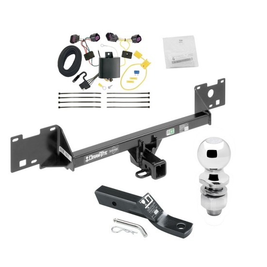 Custom Fit Trailer Hitch Wiring Harness (Plug & Play) 2" Drop Ball-Mount w/ Pin/Clip 2" Chrome Ball Installation Hardware Installation Instructions 75219 118719 23 63845 Draw-Tite Trailer Tow Hitch 15-23 RAM ProMaster City Complete Package Trailer Tow Hitch For 15-23 RAM ProMaster City Complete Package w/ Wiring and 2" Ball