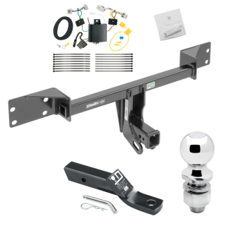 Custom Fit Trailer Hitch Wiring Harness (Plug & Play) 2" Drop Ball-Mount w/ Pin/Clip 2" Chrome Ball Installation Hardware Installation Instructions 75223 118736 23 63845 Draw-Tite Trailer Tow Hitch 17-19 Infiniti QX30 Except Sport Complete Trailer Tow Hitch For 17-19 Infiniti QX30 Except Sport Complete Package w/ Wiring and 2" Ball