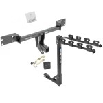 Custom Fit Trailer Hitch 4 Bike Carrier Security J-Pin Rubber Hitch Plug Cover Installation Hardware Installation Instructions 75223 1393100G 63201 7010 Draw-Tite Trailer Tow Hitch 4 Bike Rack 15-22 Mercedes-Benz GLA250 17-19 Infiniti QX30 tilt away adult Trailer Tow Hitch w/ 4 Bike Rack For 15-24 Mercedes-Benz GLA250 17-19 Infiniti QX30 tilt away adult or child arms fold down carrier w/ Lock and Cover