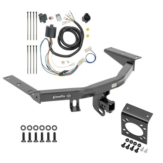 Custom Fit Trailer HitchTow Harness Wiring Package (7-Way) Mounting Bracket for 7-Way Connectors Installation Hardware Installation Instructions 75225 118286 20212 Draw-Tite Trailer Tow Hitch 7-Way RV Wiring 16-22 Honda Pilot Harness Kit Mounting Bracket Trailer Tow Hitch w/ 7-Way RV Wiring For 16-22 Honda Pilot Harness Kit Mounting Bracket 2" Tow Receiver Class 3