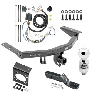 Custom Fit Trailer HitchTow Harness Wiring Package (7-Way) 2" Chrome Ball 2" Drop Ball-Mount w/ Pin/Clip Mounting Bracket for 7-Way Connectors Installation Hardware Installation Instructions 75225 118286 20212 23 63845 Draw-Tite Complete Tow Pac Complete Tow Package For 16-22 Honda Pilot w/ 7-Way RV Wiring Harness Kit 2" Ball and Mount Bracket 2" Receiver Class 3