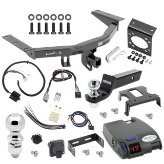 For 2014-2020 Acura MDX Trailer Hitch kit by: Draw-Tite For 2014-2020 Acura MDX Trailer Hitch Tow PKG w/ Tekonsha Primus IQ Brake Control + Plug & Play BC Adapter + 7-Way RV Wiring + 2" & 2-5/16" Ball & Drop Mount (Excludes: w/Full Size Spare Tire Models) By Draw-Tite