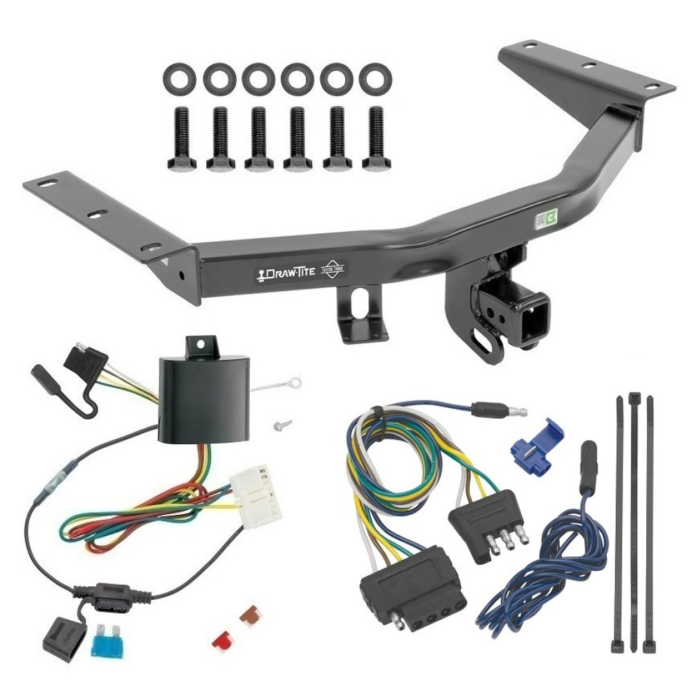 For 2014-2020 Acura MDX Trailer Hitch kit by: Draw-Tite For 2014-2020 Acura MDX Trailer Hitch Tow PKG w/ 5-Flat Wiring Harness (Excludes: w/Full Size Spare Tire Models) By Draw-Tite