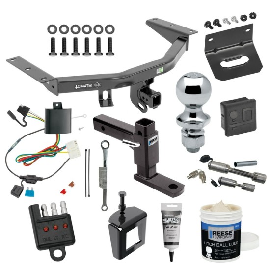For 2014-2020 Acura MDX Trailer Hitch kit by: Draw-Tite For 2014-2020 Acura MDX Trailer Hitch Tow PKG w/ 4-Flat Wiring + Adjustable Drop Rise Ball Mount + 1-7/8" Ball + Wiring Bracket + Hitch Cover + Dual Hitch & Coupler Locks + Wiring Tester + Ball Lube + Electric Grease + Ball Wrench + Anti Rattle D