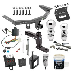 For 2014-2020 Acura MDX Trailer Hitch Tow PKG Wiring + Adjustable Drop Rise Ball Mount + 2" Ball + 2-5/16" Ball + Bracket + Cover + Dual Hitch & Coupler Locks + Wiring Tester + Ball Lube + Electric Grease + Ball Wrench + Anti Rattle Device For 2014-2020 Acura MDX Trailer Hitch Tow PKG Wiring + Adjustable Drop Rise Ball Mount + 2" Ball + 2-5/16" Ball + Bracket + Cover + Dual Hitch & Coupler Locks + Wiring Tester + Ball Lube + Electric Grease + Ball Wrench + Anti Rattle Device