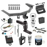 For 2014-2020 Acura MDX Trailer Hitch kit by: Draw-Tite For 2014-2020 Acura MDX Trailer Hitch Tow PKG w/ 4-Flat Wiring + Adjustable Drop Rise Ball Mount + 2-5/16" Ball + Wiring Bracket + Hitch Cover + Dual Hitch & Coupler Locks + Wiring Tester + Ball Lube + Electric Grease + Ball Wrench + Anti Rattle