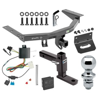 For 2014-2020 Acura MDX Trailer Hitch kit by: Draw-Tite For 2014-2020 Acura MDX Trailer Hitch Tow PKG w/ 4-Flat Wiring + Adjustable Drop Rise Ball Mount + Pin/Clip + 1-7/8" Ball + Wiring Bracket + Hitch Cover (Excludes: w/Full Size Spare Tire Models) By Draw-Tite