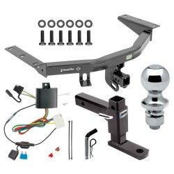 For 2014-2020 Acura MDX Trailer Hitch Tow PKG w/ 4-Flat Wiring + Adjustable Drop Rise Ball Mount + Pin/Clip + 1-7/8" Ball (Excludes: w/Full Size Spare Tire Models) By Draw-Tite For 2014-2020 Acura MDX Trailer Hitch Tow PKG w/ 4-Flat Wiring + Adjustable Drop Rise Ball Mount + Pin/Clip + 1-7/8" Ball (Excludes: w/Full Size Spare Tire Models) By Draw-Tite