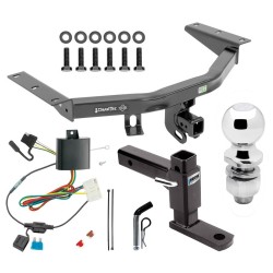 For 2014-2020 Acura MDX Trailer Hitch Tow PKG w/ 4-Flat Wiring + Adjustable Drop Rise Ball Mount + Pin/Clip + 2" Ball (Excludes: w/Full Size Spare Tire Models) By Draw-Tite For 2014-2020 Acura MDX Trailer Hitch Tow PKG w/ 4-Flat Wiring + Adjustable Drop Rise Ball Mount + Pin/Clip + 2" Ball (Excludes: w/Full Size Spare Tire Models) By Draw-Tite