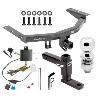 For 2014-2020 Acura MDX Trailer Hitch kit by: Draw-Tite For 2014-2020 Acura MDX Trailer Hitch Tow PKG w/ 4-Flat Wiring + Adjustable Drop Rise Ball Mount + Pin/Clip + 2" Ball (Excludes: w/Full Size Spare Tire Models) By Draw-Tite