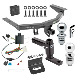 For 2014-2020 Acura MDX Trailer Hitch Tow PKG w/ 4-Flat Wiring + Adjustable Drop Rise Ball Mount + Pin/Clip + 2" Ball + 1-7/8" Ball + Wiring Bracket + Hitch Cover (Excludes: w/Full Size Spare Tire Models) By Draw-Tite For 2014-2020 Acura MDX Trailer Hitch Tow PKG w/ 4-Flat Wiring + Adjustable Drop Rise Ball Mount + Pin/Clip + 2" Ball + 1-7/8" Ball + Wiring Bracket + Hitch Cover (Excludes: w/Full Size Spare Tire Models) By Draw-Tite