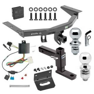 For 2014-2020 Acura MDX Trailer Hitch kit by: Draw-Tite For 2014-2020 Acura MDX Trailer Hitch Tow PKG w/ 4-Flat Wiring + Adjustable Drop Rise Ball Mount + Pin/Clip + 2" Ball + 1-7/8" Ball + Wiring Bracket + Hitch Cover (Excludes: w/Full Size Spare Tire Models) By Draw-Tite