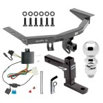 For 2014-2020 Acura MDX Trailer Hitch kit by: Draw-Tite For 2014-2020 Acura MDX Trailer Hitch Tow PKG w/ 4-Flat Wiring + Adjustable Drop Rise Ball Mount + Pin/Clip + 2-5/16" Ball (Excludes: w/Full Size Spare Tire Models) By Draw-Tite