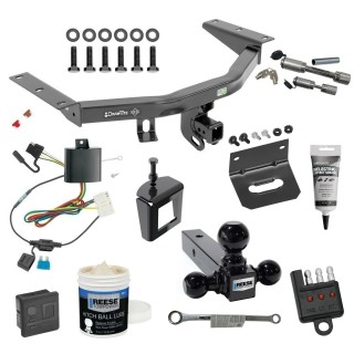 For 2014-2020 Acura MDX Trailer Hitch kit by: Draw-Tite For 2014-2020 Acura MDX Trailer Hitch Tow PKG w/ 4-Flat Wiring + Triple Ball Ball Mount 1-7/8" & 2" & 2-5/16" Trailer Balls + Wiring Bracket + Hitch Cover + Dual Hitch & Coupler Locks + Wiring Tester + Ball Lube + Electric Greas