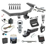 For 2014-2020 Acura MDX Trailer Hitch kit by: Draw-Tite For 2014-2020 Acura MDX Trailer Hitch Tow PKG w/ 4-Flat Wiring + Starter Kit Ball Mount w/ 2" Drop & 2" Ball + 1-7/8" Ball + Wiring Bracket + Hitch Cover + Dual Hitch & Coupler Locks + Wiring Tester + Ball Lube + Electric Grease + B