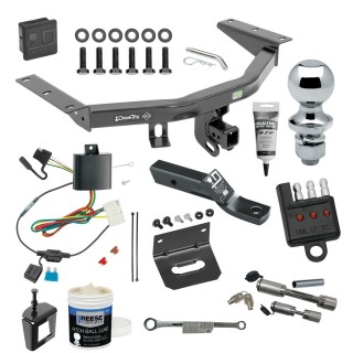 For 2014-2020 Acura MDX Trailer Hitch kit by: Draw-Tite For 2014-2020 Acura MDX Trailer Hitch Tow PKG w/ 4-Flat Wiring + Ball Mount w/ 2" Drop + 1-7/8" Ball + Wiring Bracket + Hitch Cover + Dual Hitch & Coupler Locks + Wiring Tester + Ball Lube + Electric Grease + Ball Wrench + Anti Rattle Device