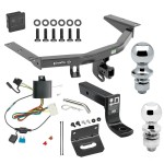 For 2014-2020 Acura MDX Trailer Hitch kit by: Draw-Tite For 2014-2020 Acura MDX Trailer Hitch Tow PKG w/ 4-Flat Wiring + Ball Mount w/ 4" Drop + 2" Ball + 1-7/8" Ball + Wiring Bracket + Hitch Cover (Excludes: w/Full Size Spare Tire Models) By Draw-Tite