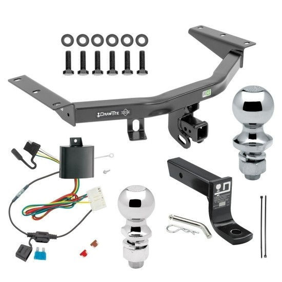For 2014-2020 Acura MDX Trailer Hitch kit by: Draw-Tite For 2014-2020 Acura MDX Trailer Hitch Tow PKG w/ 4-Flat Wiring + Ball Mount w/ 4" Drop + 2" Ball + 1-7/8" Ball (Excludes: w/Full Size Spare Tire Models) By Draw-Tite