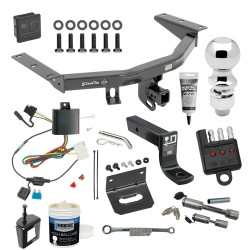 For 2014-2020 Acura MDX Trailer Hitch Tow PKG Wiring + Ball Mount w/ 4" Drop + 2-5/16" Ball + Bracket + Cover + Dual Hitch & Coupler Locks + Wiring Tester + Ball Lube + Electric Grease + Ball Wrench + Anti Rattle Device For 2014-2020 Acura MDX Trailer Hitch Tow PKG Wiring + Ball Mount w/ 4" Drop + 2-5/16" Ball + Bracket + Cover + Dual Hitch & Coupler Locks + Wiring Tester + Ball Lube + Electric Grease + Ball Wrench + Anti Rattle Device