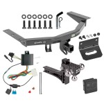 For 2014-2020 Acura MDX Trailer Hitch kit by: Draw-Tite For 2014-2020 Acura MDX Trailer Hitch Tow PKG w/ 4-Flat Wiring + Adjustable Drop Rise Triple Ball Ball Mount 1-7/8" & 2" & 2-5/16" Trailer Balls + Pin/Clip + Wiring Bracket + Hitch Cover (Excludes: w/Full Size Spare Tire Models) By