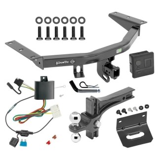 For 2014-2020 Acura MDX Trailer Hitch kit by: Draw-Tite For 2014-2020 Acura MDX Trailer Hitch Tow PKG w/ 4-Flat Wiring + Dual Adjustable Drop Rise Ball Ball Mount 2" & 2-5/16" Trailer Balls + Pin/Clip + Wiring Bracket + Hitch Cover (Excludes: w/Full Size Spare Tire Models) By Draw-Tite